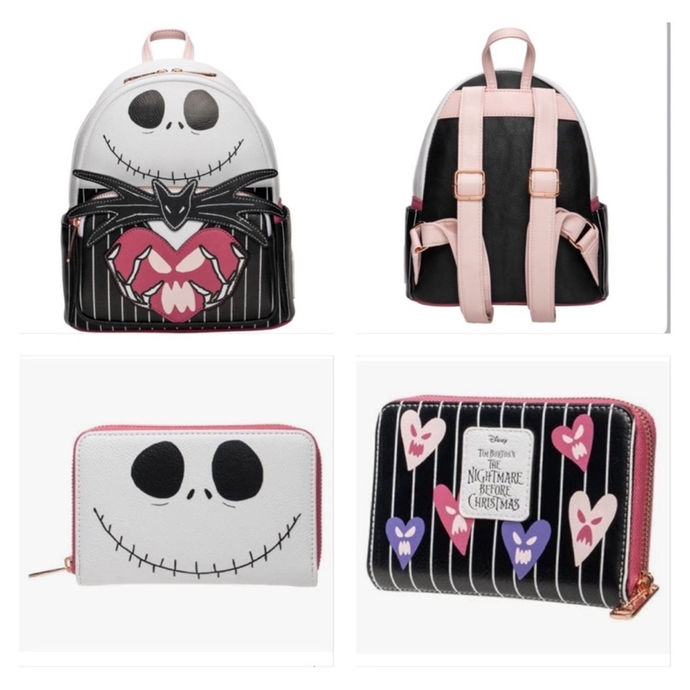 The Nightmare Before Christmas Jack Skellington Valo-ween Mini Backpack & Wallet